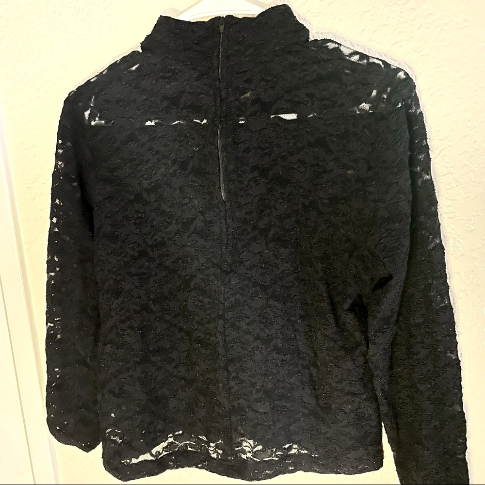 Lace sheer blouse